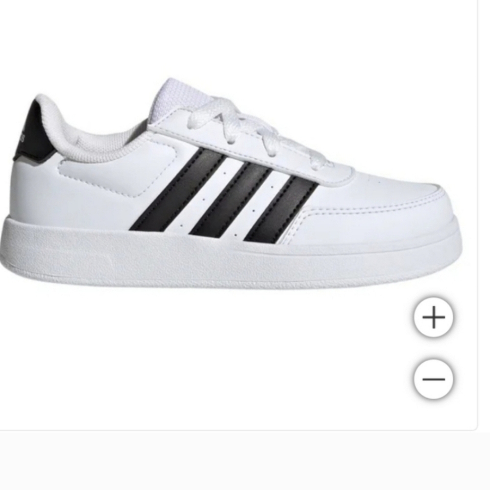 NEW adidas Kids' Breaknet Shoe White Tennis Shoes Sneakers